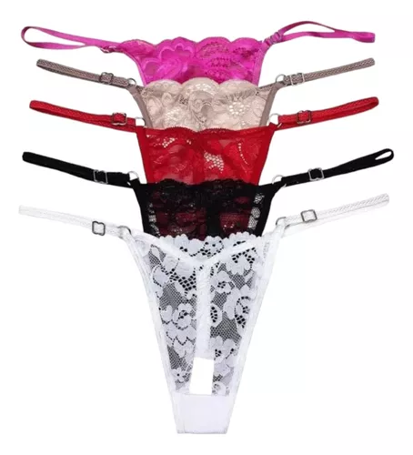 Ropa Interior Mujer Colaless Tiro Alto Encaje Pack X 2 Lali