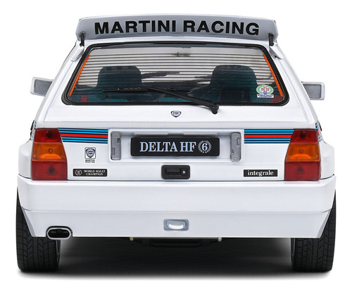 Miniatura Lancia Delta Hf Integrale Evo 1 Martini Racing 6 1992 Branco 1:18 Solido