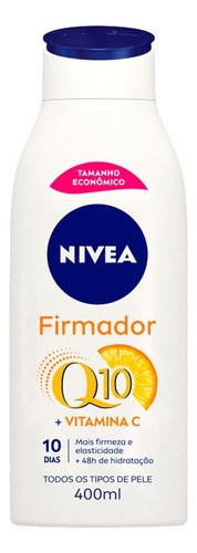  Creme firmador para corpo Nivea Q10 Firmador Q10 + Vitamina C en garrafa de 400mL/400g