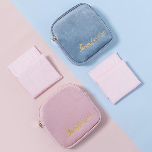 I Bolsa De Almacenamiento De Toallas Sanitarias, Azul