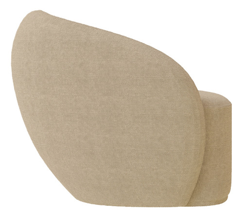 Kit 2 Poltronas Decorativas Íbis Bouclê Bege G33 - Gran