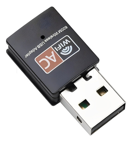 Adaptador Antena Wifi Mini Usb 2,4ghz 5ghz Lan 600mbps Pc