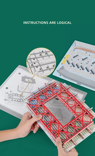 Para Modelo Arquitectónico De Rompecabezas Estéreo 3d Del