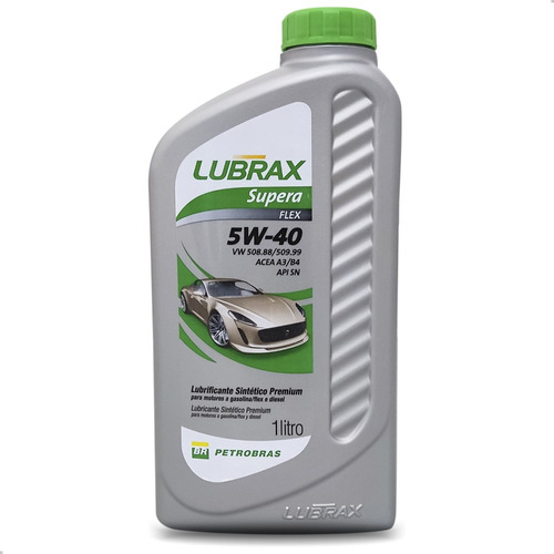 Oleo 5w40 Lubrax Supera Flex Sintético Premium 1 Litro