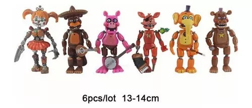 6pcs SET FNAF Five Nights at Freddy's Pizzeria Simulator Action