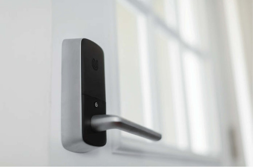 Cerradura Ultraloq Lever + Bridge Huella Clave Wifi Airbnb