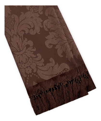 Manta Xale De Sofá Bege Nude Grande 2,80 X 2,20 Cor Chocolate Desenho 16 Chocolate