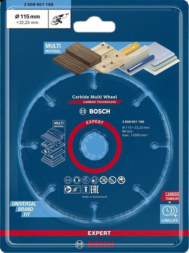 Disco De Corte Multimaterial De 4½  Expert Bosch 2608901188