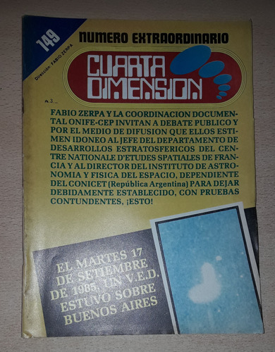 Revista Cuarta Dimensión N°149 Marzo De 1987