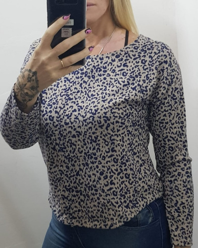 Sweater De Lanilla Estampado - Stampa Woman