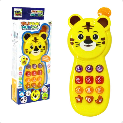 Telefone Brinquedo Baby Phone Musical Menino Menina