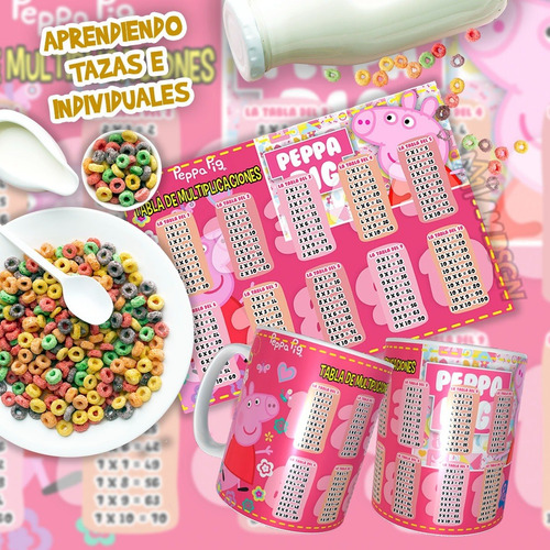 Plantillas Sublimación Tazas Individual Tabla Multiplicar Cuotas Sin Interés