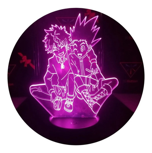 Lampara Usb Gon Y Killua Hunter X Con Aplicación