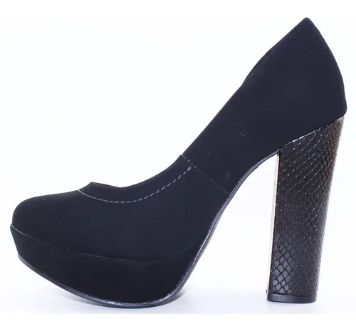 Zapatos Plataforma Taco Ancho Via Marte 951 Dama Cshoes 13.399 99