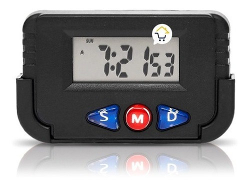 Reloj Digital Para Carro Cronómetro Alarma Na613d