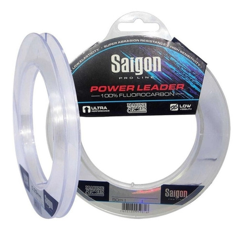 Tanza Saigón Fluocarbón 50m 0.33mm 14lbs Marine Sport