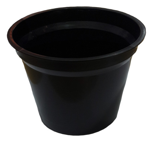 Vaso Plástico Nº 00 Para Jardinagem - Gibafer Cor Preto