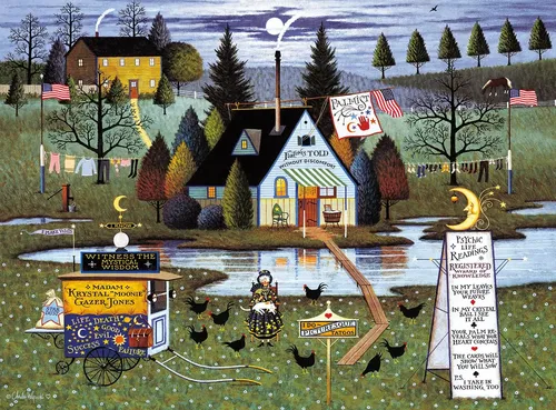 Buffalo Games Puzzle "All Burned Out" Von Charles Wysocki – 1000 Teile Für Erwachsene | Fertig Ca. 67,9x50,2 Cm, Inkl. Referenzposter