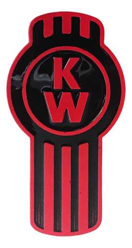 Emblema De Parrilla Kenworth T600 T660 T800 T300 Rojo Negro