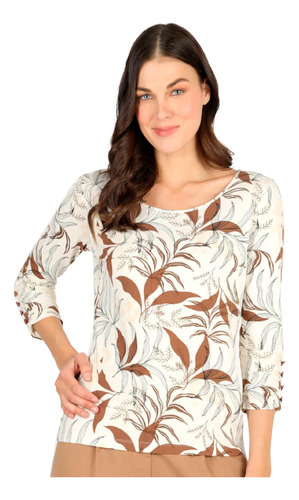 Blusa Casual Estampada De Manga Larga Foleys 124340 