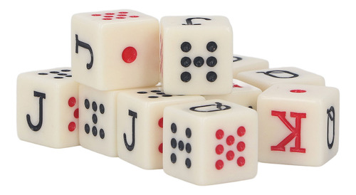 Juego De Dados Con Alfabeto Acrílico, 12 Piezas, Papel Portá