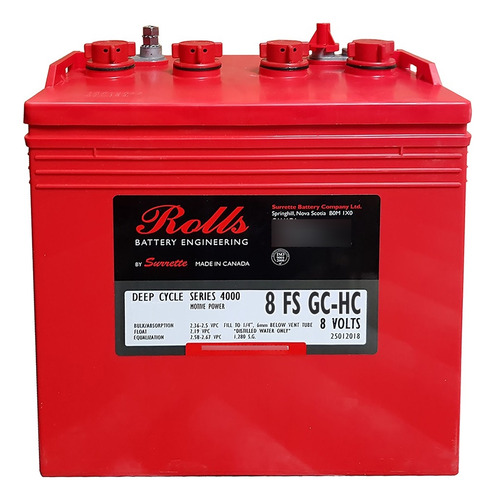 Batería 8v Rolls 8 Fs Gc Hc (carros De Golf)