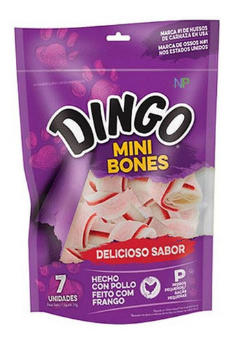 Hueso De Cuero Para Perros Dingo Mini Bone 7 Un. Np