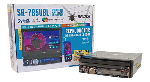 Reproductor Spider Pantalla Táctil 7´´ Caratula Desmontable 