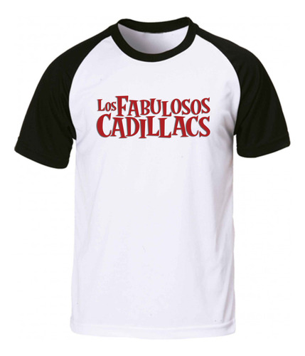 Remera Blanca Ranglan Sublimada Los Fabulosos Cadillacs