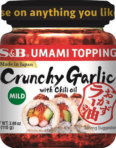 Salsa Crunchy Garlic Topping S&b 110g