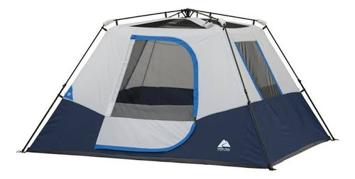 Casa De Campaña 6 Personas Instantanea Con Luz Ozark Trail Azul Acero (Usado)