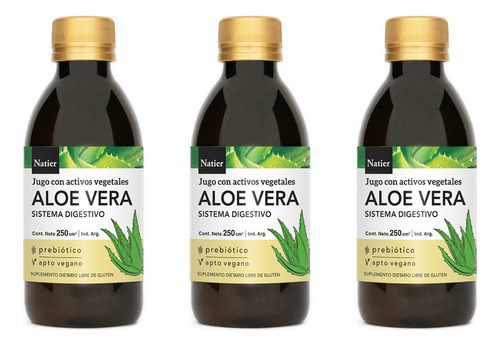 Aloe Vera Bebible Formula Digestivo Natier X250cm3 X3 Un Ent