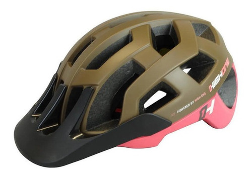 Capacete High One Bike Mtb Cervix Tam M Marrom/rosa