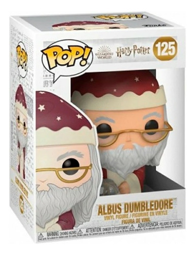 Funko Pop Harry Potter Dumbledore Navideño Holiday Protector