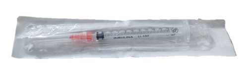 Jeringa De Plástico 1 Ml Con Aguja 29x13 Estéril C/200 Pza 1 Ml