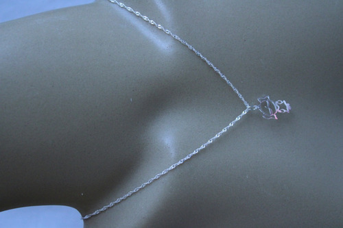 Imagem 5 de 9 de Corrente Cordão 45 Cm + Menina De Vestido Filha Prata 925