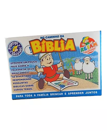 Brinquedo Infantil Jogo De Tabuleiro Cartas Dado Bíblico