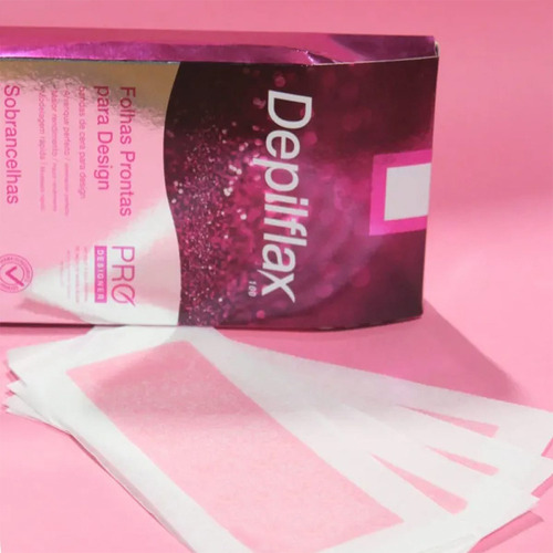 Folhas De Cera 20un Depilação Facial Sobrancelhas Depilflax