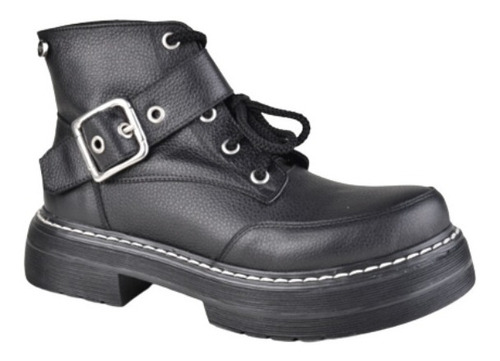 Imagen 3 de 5 de Borcegos Zapatillas De Mujer De Cuero Jona - Ferraro