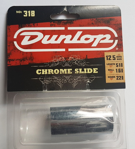 Slide Acero Dunlop Mod 318 Chromed Steel Super Oferta