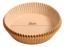 Comprar Pack 100 Bandejas Molde Papel Para Freidoras De Aire 20 Cm