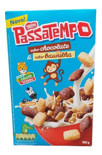 Cereal Matinal Passatempo Sabor Chocolate E Baunilha 190gr