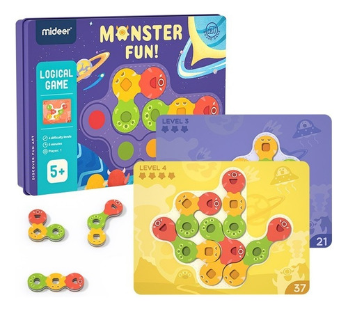 Diversión De Monstruos - Juego Magnético De Lógica - Mideer