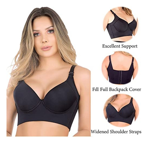 O Sutiã Deep Cup Push Up Esconde Gordura Nas Costas, Cobertu