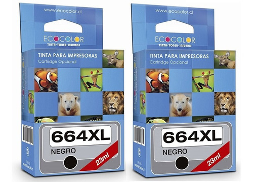 2 Tintas 664xl Opcional 1115-2135 + 4 Litros Tinta Universal