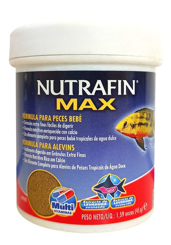 Nutrafin Max Alimento Tropical Baby 45 Grs