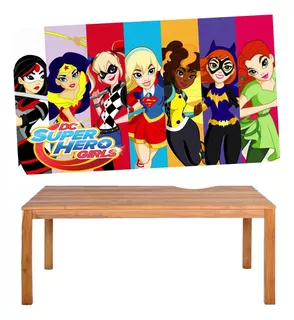 Painel Banner Festa Aniversário Dc Super Hero Girls 1,5x1m