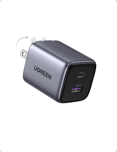 Ugreen Cargador Usb C 35 W Nexode 2 Puerto Gan Plegable Pps