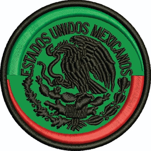 Parche Tactico Escudo Bandera De Mexico Verde Con Negro
