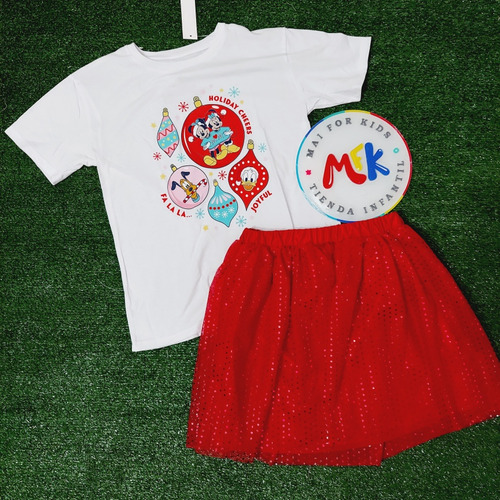 Conjunto Minnie Mouse Navidad Importado